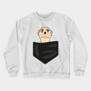 Meerkat in the pocket Crewneck Sweatshirt